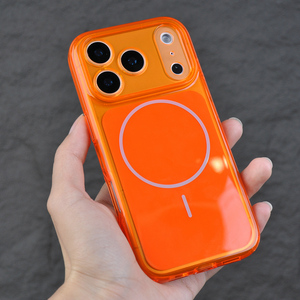 Étui de téléphone personnalisé avec logo, LIEKO, luxe, solide, en polycarbonate rigide, couleur gelée, magnétique, TPU+PC, transparent, antichoc - Product Image 2