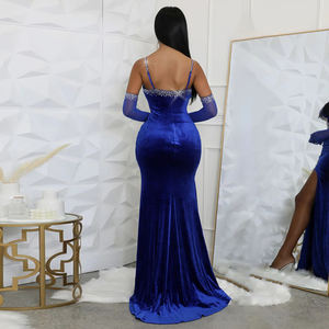 Xxl In Voorraad Ouyaan High-End Avondjurk Dame Slip Stretchy Jurken Rug Gleuf Voor Diner Luxe <span class=keywords><strong>Prom</strong></span> Dress - Product Image 6