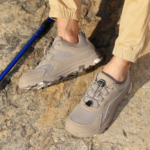 Men's Hiking <b>Shoes</b> Mesh Upper Breathable Rubber Outsole EVA Midsole Round <b>Toe</b> <b>Wide</b> Fit All Seasons Outdoor Walking <b>Shoes</b> - Product Image 3