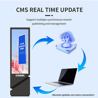 Totem interactif à double écran Android pour affichage publicitaire extérieur – Borne tactile numérique LCD pour centre commercial