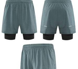 Shorts de sport <span class=keywords><strong>pour</strong></span> homme, taille élastique mi-haute, couleur unie, polyester respirant, séchage rapide, <span class=keywords><strong>pour</strong></span> l'entraînement de basketball estival - Product Image 6