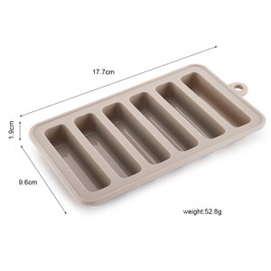 Chai Nước Dính Dài Logo Tùy Chỉnh Khay Làm Đá Đông Lạnh Silicon Mỏng Khuôn Làm Kem - Product Image 2
