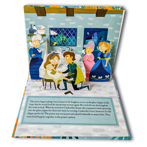 Tùy Chỉnh Boardbook Cô Bé Lọ Lem Pop Lên Sách Cho Trẻ Em In Theo Yêu Cầu Giáo Dục Đọc Sách Pop Lên Sách Cho Trẻ Em Giáo Dục - Product Image 5
