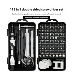 Jeu de tournevis industriel 115-en-1 pour réparation rapide de téléphones, montres, ordinateurs, appareils électroniques DIY, OEM - Product Image 2