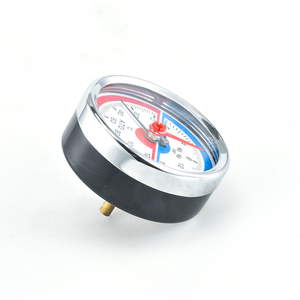 Manômetro de Pressão Montado na Parte Traseira para Coletor de Aquecimento de Piso, Manômetro Combinado de Pressão e Temperatura WY100 - Product Image 4