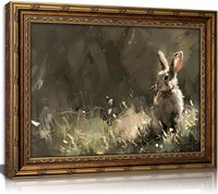 Décoration murale vintage en or avec lapin de Pâques, décoration de Pâques style ferme, échantillons OEM ODM prêts en moins d'une journée