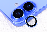 Protection d'objectif en verre trempé saphir anti-rayures dureté 9H pour téléphone portable série 16, cadre métallique, étanche et anti-graisse