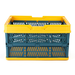 Foldable Storage <b>Basket</b> With Handle Rectangle PP Material For Home Organizing - Product Image 5