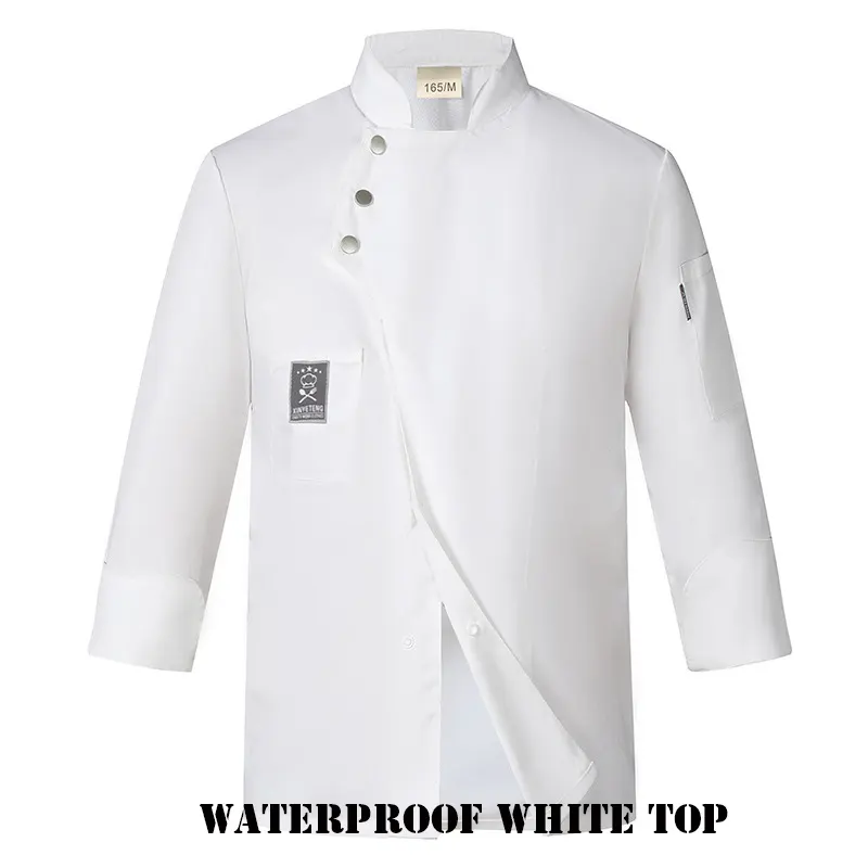 Chaqueta clásica de color personalizada unisex, uniforme de chef de hotel y restaurante, abrigos de cocina