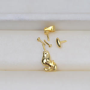 สร้อยคอไข่มุกทรงบาร็อคทำมือจากเงินแท้ S925 รูปทรงสนูปปี้ พร้อมฐานเปล่าสำหรับ DIY อุปกรณ์เสริมสำหรับผู้หญิง รุ่น 13629 โดย Wenchi จากประเทศจีน - Product Image 3