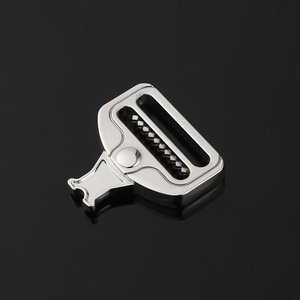 Hebilla de Bloqueo Automático de Aleación, 25 mm de Diámetro Interior, Plateada y Negra, para Cinturones, Zapatos y Bolsos - Product Image 2