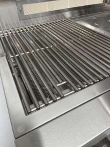 Hochwertiger freistehender <span class=keywords><strong>Grill</strong></span> aus Edelstahl für den Außenbereich Verstellbarer Hochleistungs-Rotisserie-Raucher ofen 5 Rollen - Product Image 6
