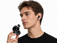 Écouteurs intra-auriculaires TWS Brightblue avec annulation active du bruit (ANC/ENC), LED JL, étanchéité IPX5, Bluetooth 5.4, son surround avec basses améliorées