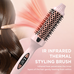 <span class=keywords><strong>Brosse</strong></span> ronde <span class=keywords><strong>chauffante</strong></span> 3 en 1, <span class=keywords><strong>brosse</strong></span> à <span class=keywords><strong>cheveux</strong></span> ionique pour boucler, <span class=keywords><strong>brosse</strong></span> ronde thermique infrarouge pour femmes - Product Image 4