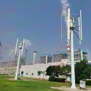 กังหันลมแบบแกนตั้งชนิด H ขนาด 10kw 20kw 50kw สำหรับใช้ในฟาร์ม พร้อมใบพัดแก้ว/หินบะซอลต์ และแรงดันไฟฟ้าขาออก 96V-380V รุ่น RX-HV Vertical Wind Tu - Product Image 3