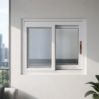 Ventana Corredera de Aluminio con Diseño de Rotura de Puente Térmico, Valor U 1.4 W/m2K, Marco 6063-T5 con Doble Acristalamiento para Proyectos de Villas
