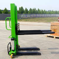 Augmenter le prix de gros d'usine chariot élévateur à fourche gerbeur manuel charge de camion 1 tonne 500kg gerbeur semi-électrique