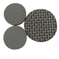 Filter Disc Kawat Sinter Baja Tahan Karat Bulat Multilayer untuk Filtrasi Polimer Ekstruder Plastik