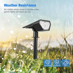Spot solaire pour jardin extérieur avec 2 modes d'éclairage pour décoration de paysage extérieur - Product Image 5