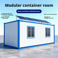 Maison préfabriquée modulaire moderne de 20 pieds, bureau, logement, conteneur en acier portable, maison mobile préfabriquée