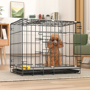 <span class=keywords><strong>Cages</strong></span> et enclos pliables en fil métallique empilables pour chiens et chats - Product Image 4