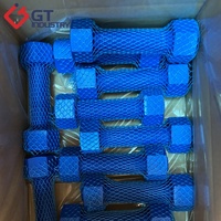 High Performance Zinc/Black PTFE Coated B7 Threaded Rod Left Hand Corrosion Resistant DIN975 Stud Bolt Chemical Resistant