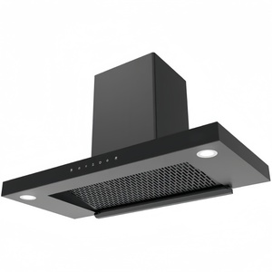 Hotte aspirante ARCTURUS noire haute performance 60/75/90 cm avec ventilation efficace et éclairage LED pour cuisines multi-usages - Product Image 4