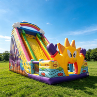 Toboggan gonflable géant personnalisé Lilytoys, grand toboggan gonflable, toboggan gonflable pour enfants, toboggan gonflable spatial pour l'extérieur