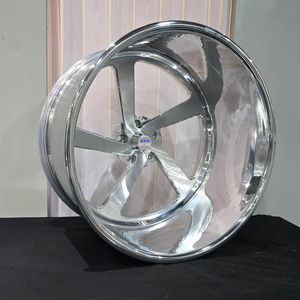 RCSR 5x120 Jantes de voiture monobloc personnalisées à <span class=keywords><strong>5</strong></span> branches chromées forgées 18 20 21 24 26 pouces en alliage d'aluminium poli pour Chevy Tahoe - Product Image 4