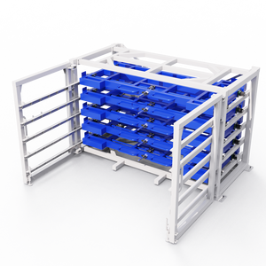 Racks à palettes industriels robustes personnalisés en usine pour l'acier, l'aluminium et l'acier inoxydable Type de tiroir Roll Out Sheet Metal Racks - Product Image 1
