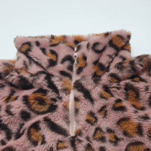 Veste d'hiver en fourrure rose à imprimé léopard pour <span class=keywords><strong>fille</strong></span> de 3 <span class=keywords><strong>ans</strong></span>, Offre Spéciale - Product Image 5