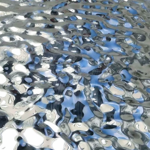 Ideal para la decoración de edificios, hoja de placa de acero inoxidable 304L, pulido mate, corte personalizado, instalación soldada, superficie en relieve - Product Image 1