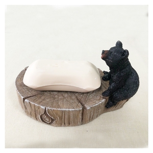 Factory Hot Sale Resin Bear Soap Tray Resin Decorative Crafts