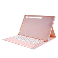 Keyboard dengan Casing Pelindung untuk Samsung Galaxy Tab S7 PLUS 12.4 inci T970, Tab S7 FE 12.4 inci T730, Tab S8 PLUS 12.4 inci X800