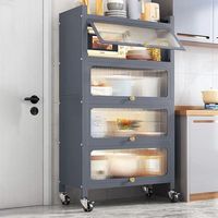 Moderno Modular Hogar Restaurante Gabinete Organización Cocina Gabinete de almacenamiento de metal Diseño