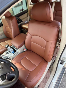 ผ้าคลุมเบาะรถยนต์หนังไมโครไฟเบอร์ OEM 7 ที่นั่ง สำหรับ Toyota Land Cruiser LC200 LC300 LC350 Prado รองรับถุงลมนิรภัย - Product Image 3