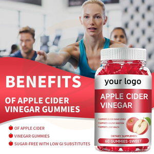 OEM Private Label Kruidensupplement voor volwassenen: appelazijn gummies ter ondersteuning van de spijsvertering, gewichtsbeheersing, antioxidatie en immuunsysteem - Product Image 2