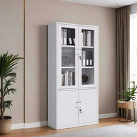 Armoire de rangement de bureau en acier commercial moderne de haute qualité, à haute capacité de charge, facile à assembler, avec 4 tiroirs verrouillables, pour hôpital, école
