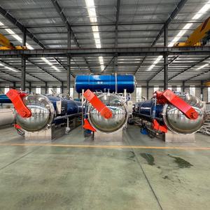 جهاز تعقيم صناعي أوتوماتيكي بالكامل لزجاجات البولي بروبيلين والبولي إيثيلين عالي الكثافة والأكياس وآلة تعقيم الطعام المعلب بالبخار - Product Image 1