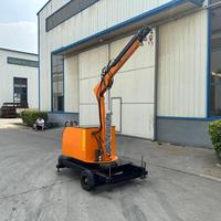 Grue électrique hydraulique portable à commande à distance, capacité 2t, hauteur de levage 4,5m