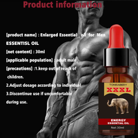 Huile d'agrandissement masculine naturelle 30 ml, éjaculation retardée, XXXL Max