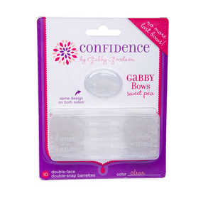 Lazos brillantes antideslizantes Clear Sweet Pea de GaBBY (10) - Product Image 1