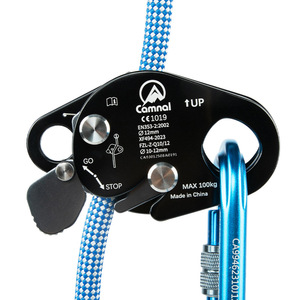 Dispositivo de Protección Contra Caídas con Bloqueo Automático de Aleación de Aluminio de 10-12 mm para Escalada y Montañismo - Product Image 1