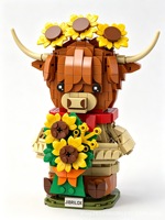 Kit de Construcción de Modelo de Ganado Highland, Juguetes DIY, Figura Coleccionable Personalizada, Regalo Decorativo, Adorno al por Mayor