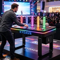 Table d'arcade interactive de réaction pour la coordination œil-main : Attrapez la lumière LED – Le premier qui arrive, le premier qui prend !