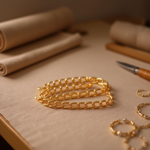 Catena Metallica Ilan 1M Colore Oro Chiaro per Decorazioni - Product Image 3