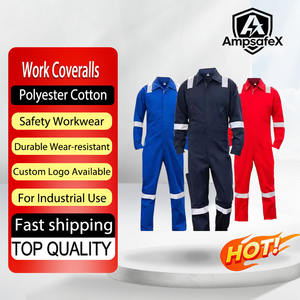 Overoles de Trabajo de Seguridad Resistentes al Agua Personalizables, Marca AmpsafeX, Ropa de Trabajo Industrial para Hombre, para Electricistas y Construcción - Product Image 1