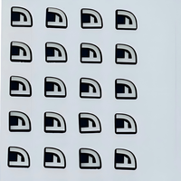 Autocollant adhésif en nickel électroformé laqué de haute qualité avec design personnalisé, étiquettes peintes durables pour la décoration multi-usages