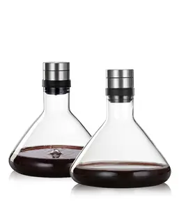 Transparant Mooie 1000Ml Moderne Wijn Decanter Wijnpomp Decanter Wijnbeluchter & Glazen Karaf