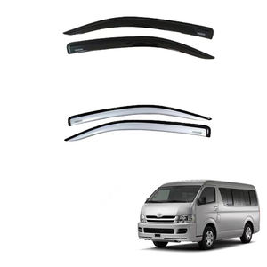 Pour TOYOTA Hiace <span class=keywords><strong>2019</strong></span> + voiture fenêtre soleil pluie ombre visières bouclier abri protecteur couverture cadre autocollant extérieur accessoires - Product Image 2